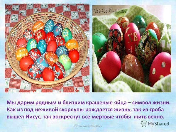 О Пасхе детям