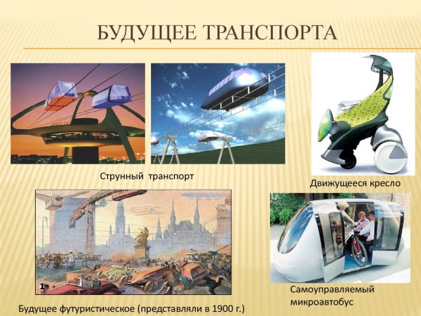 Транспорт будущего презентация