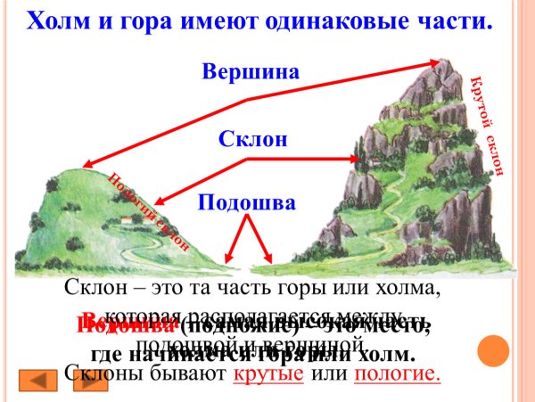 Формы земной поверхности