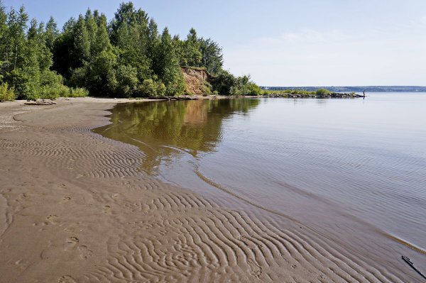 Песчаный берег реки