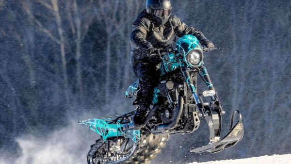 Харлей сноубайк