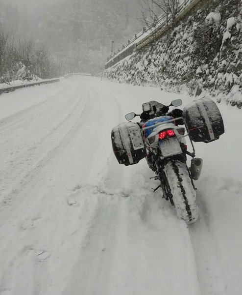 Мотоцикл зимой