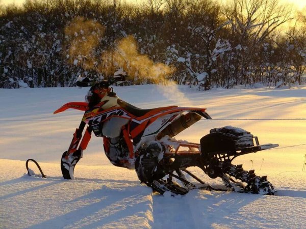 Снегоход горный КТМ