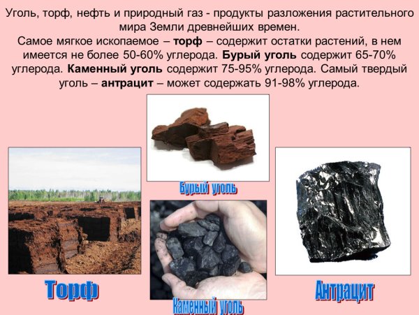 Минеральные ресурсы торф
