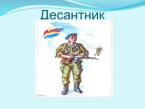 Рода войск российской армии - альбом для дошкольников