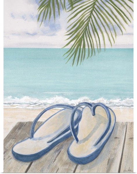 Рисунок пляжа и моря