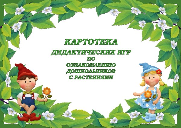 Картотека дидактических игр в детском саду