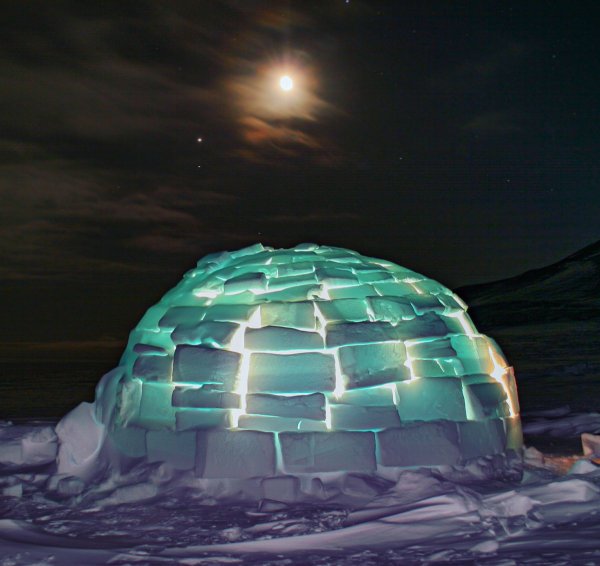 Фото иглу эскимосов