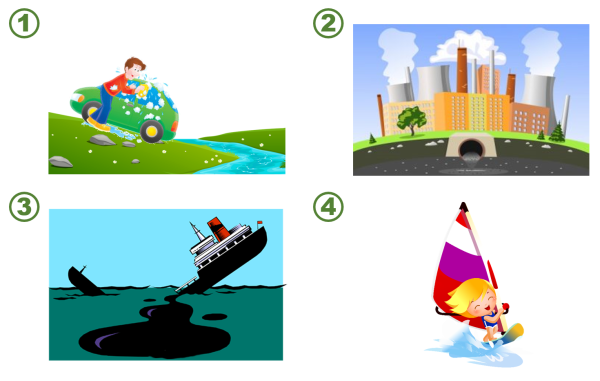 Источники загрязнения воды рисунок