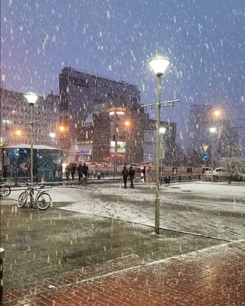 Заснеженный Новосибирск