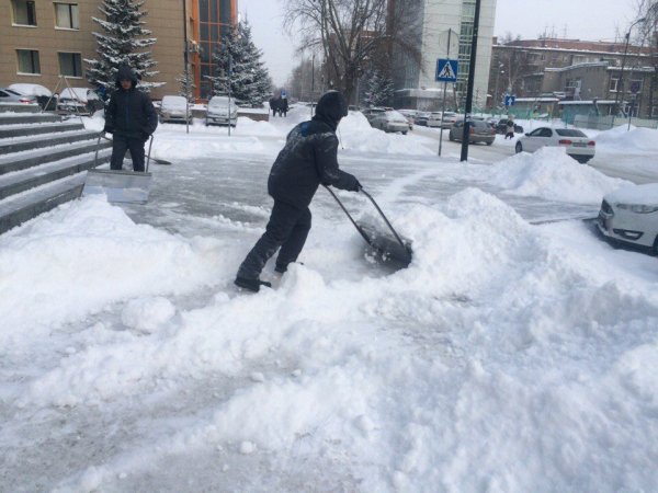 Снегопад в Новосибирске 2020