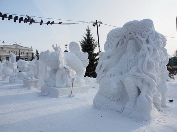 Фестиваль снежных фигур Новосибирск