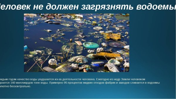 Загрязнение воды окружающий мир