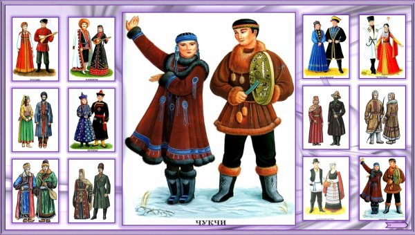 Дидактическая игра костюмы народов России