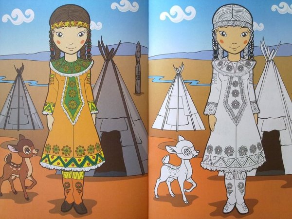 Якутский национальный костюм раскраска якуты