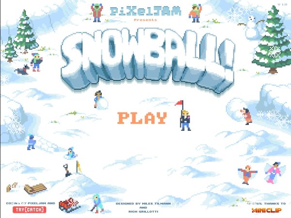 Компьютерная игра в снежки