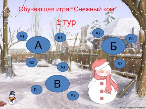 Игра снежный ком для детей