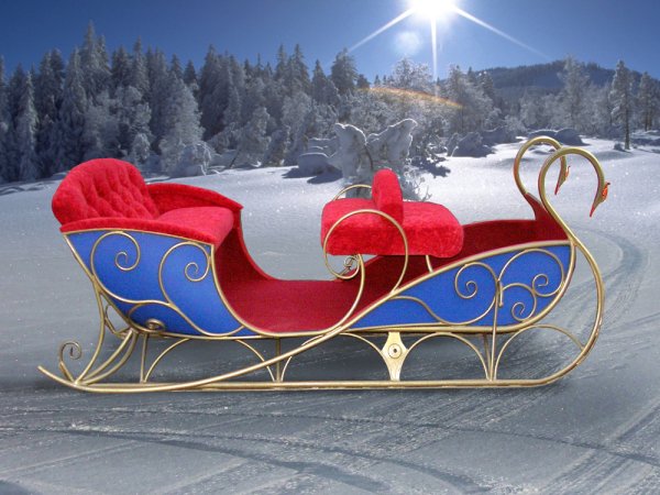 Красивые сани