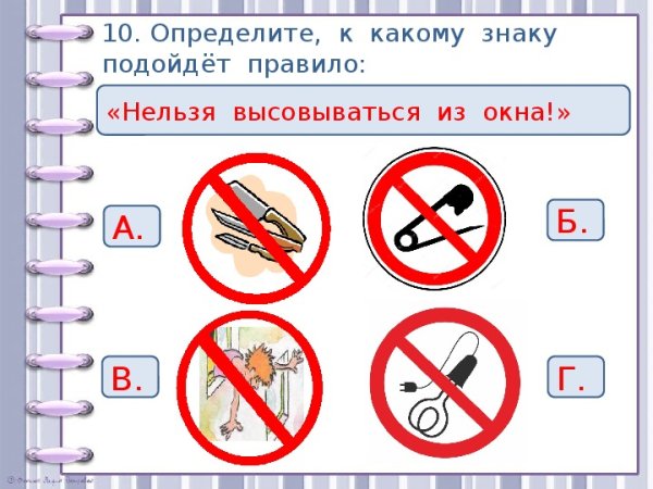 Услрвные знаки домашних опасности