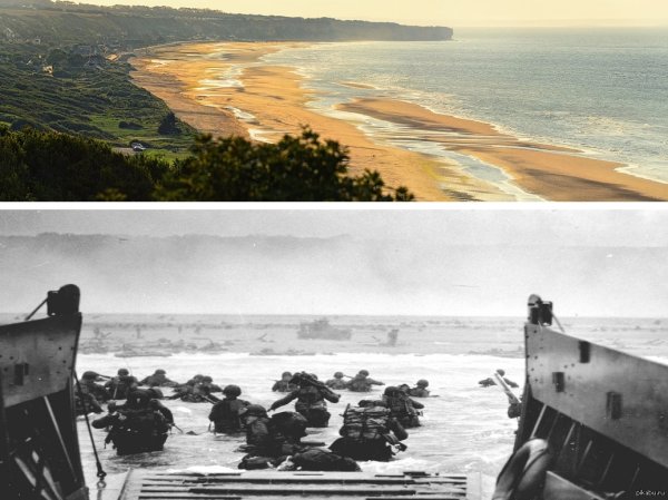 Пляж Омаха Бич Нормандия