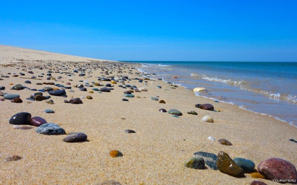 Анапа галечный пляж