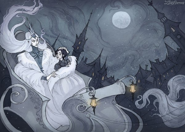 Снежная Королева и Кай аниме