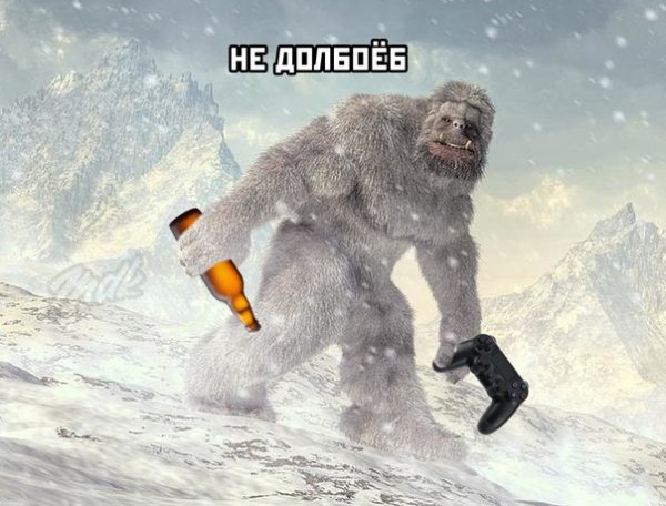 Прикольный снежный человек