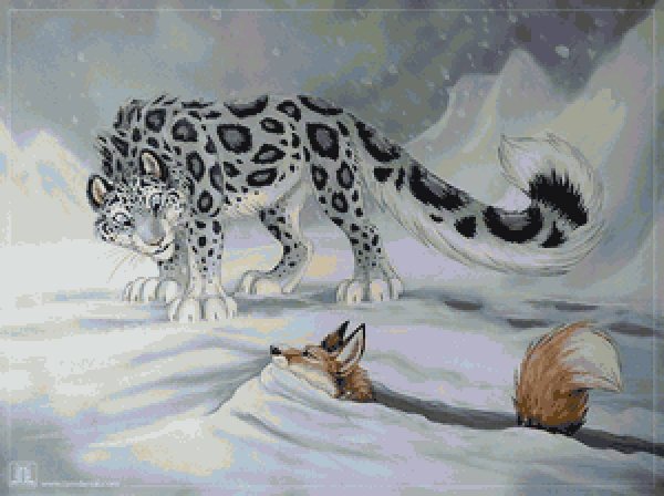 Коты Воители снежный Барс