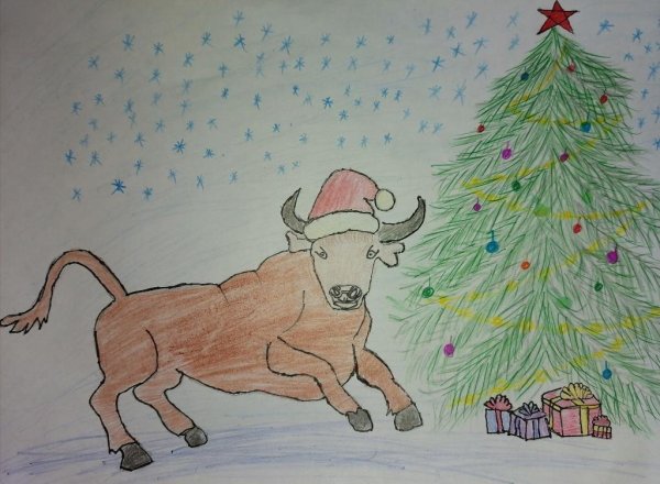 Рисунок к сказке снежный бык