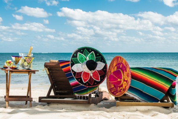 Пляж текила шляпа Мексика