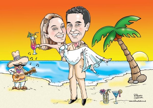 Карикатуры море пляж