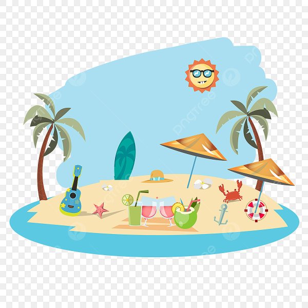 Пляж отдыхающие вектор