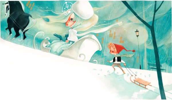 Фон для сказки Снежная Королева