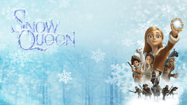 Снежная Королева мультфильм на белом фоне