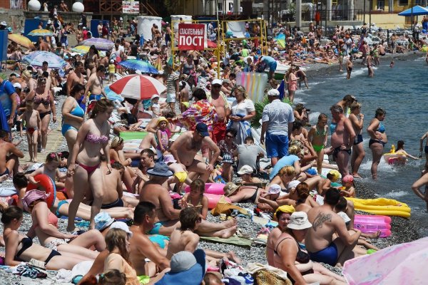 Крым пляж люди