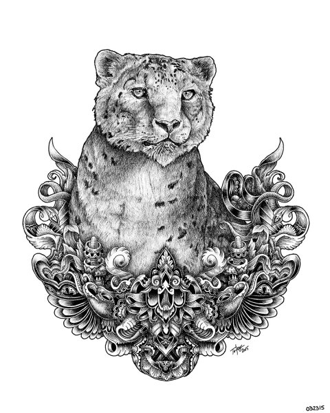 Снежный Барс тату