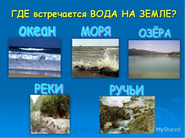 Где вода на земле