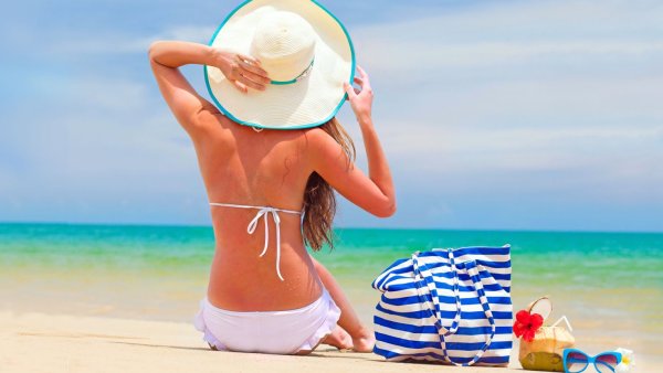 Турция пляж девушка