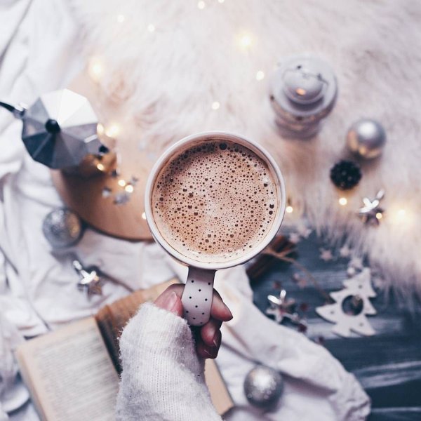 Доброе утро зима кофе