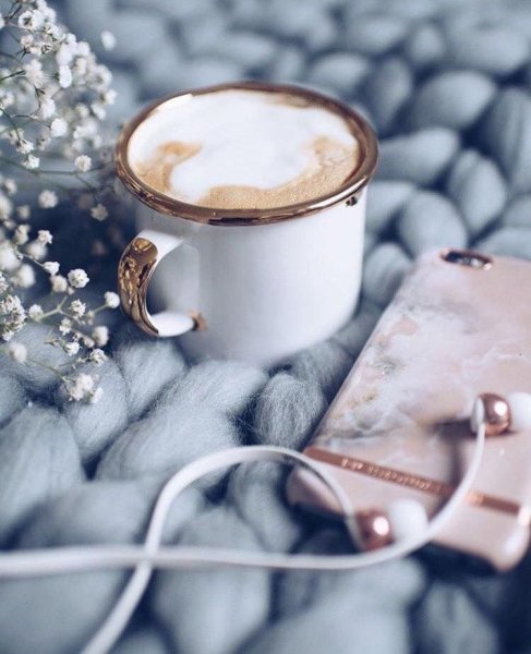 Утро кофе зима