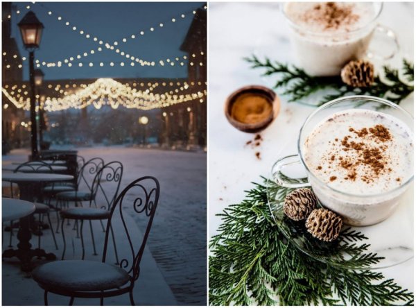 Новогоднее утро улица