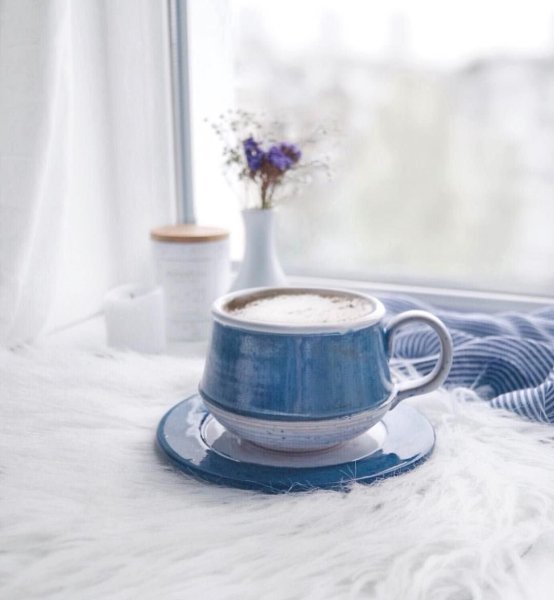 Утро в голубых тонах