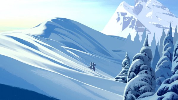 Горы из мультика