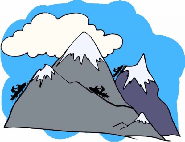 Гора мультяшный