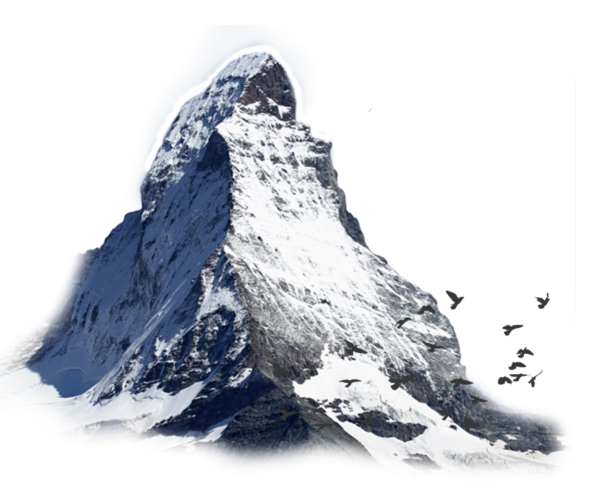 Горы на прозрачном фоне