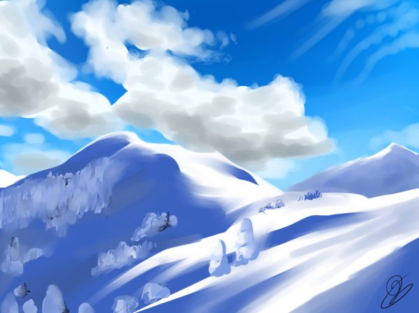 Снежная гора для детей