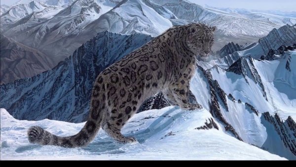 Снежный Барс в горах Алтая