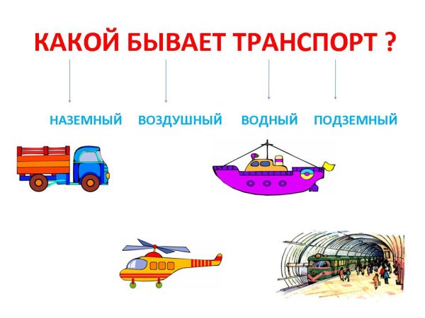 Виды транспорта