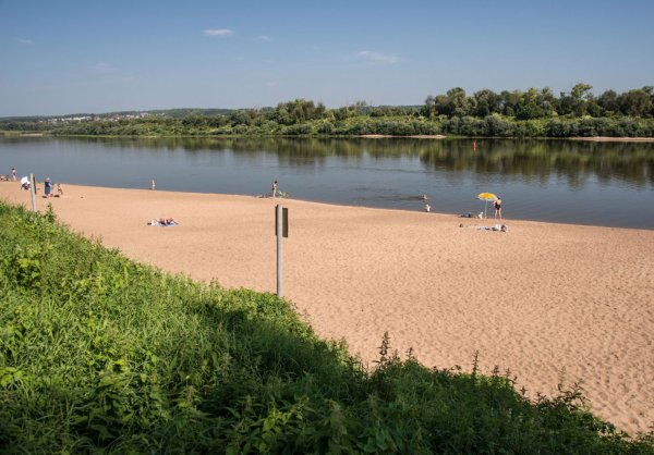 Пляж река Ока Таруса
