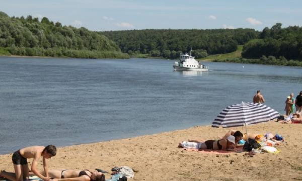 Усадьба Поленово пляж